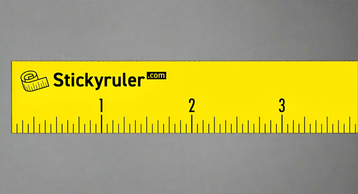 Paper Size Ruler – Self-Adhesive Measuring Tape for Accurate Paper Sheet Measurements