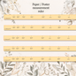 Paper / Poster Ruler Decal Sticker Adhesive with A0 A1 A2 A3 A4 A5 A6 A7 measurements